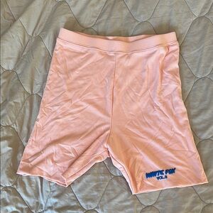 White Fox Boutique Salmon Bike Shorts with Stretchy Fit